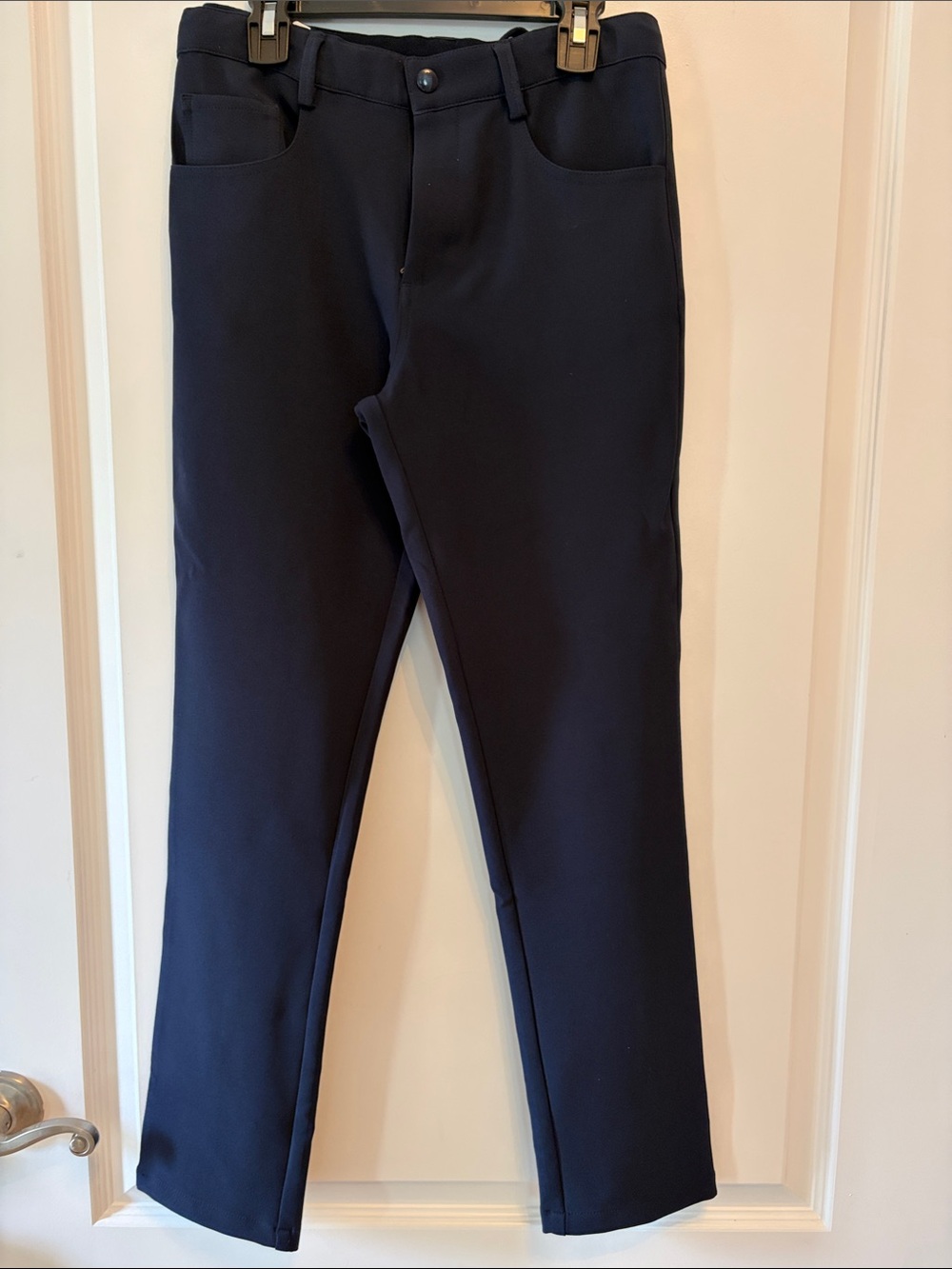 Boys Navy Slim Dress Pants